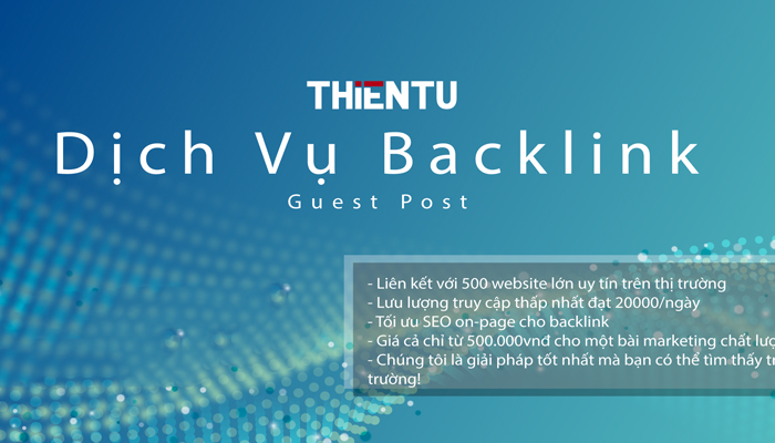 Thiên Tú - Dịch vụ mua backlink entity