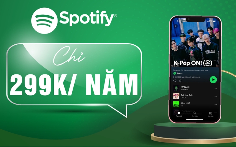 Mua tài khoản Spotify Premium giá rẻ, uy tín tại EKEYMS