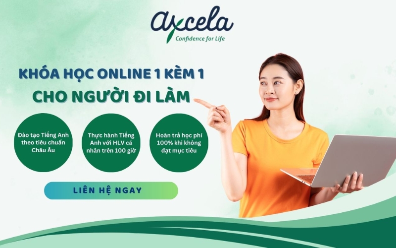 trung tâm tiếng anh cho người đi làm axcela