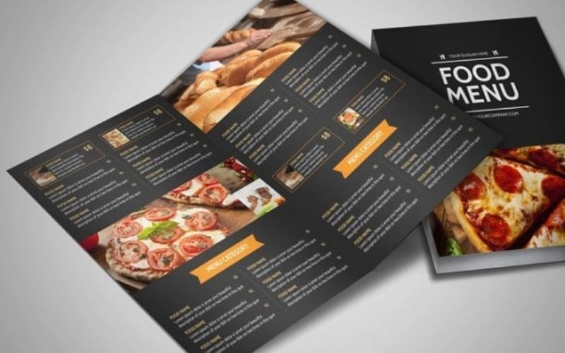 Kích thước menu chuẩn
